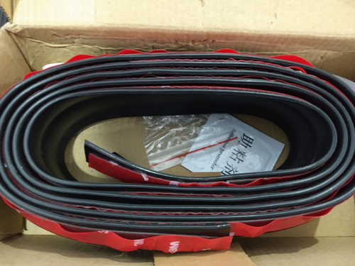 Saia Spoiler De Borracha Esportivo Tuning Samurai Preto 3d