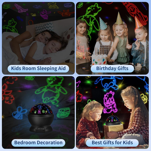 Vradcorel Winnie Night Light Para Niños: Juguetes Sensoriale