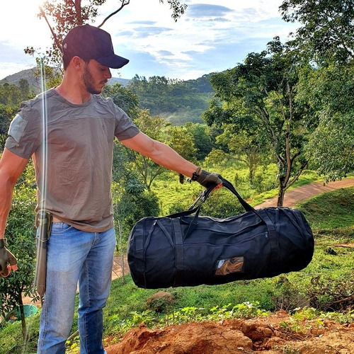 Mochila Militar Tática Exército Em Lona Reforçada 100 Litros
