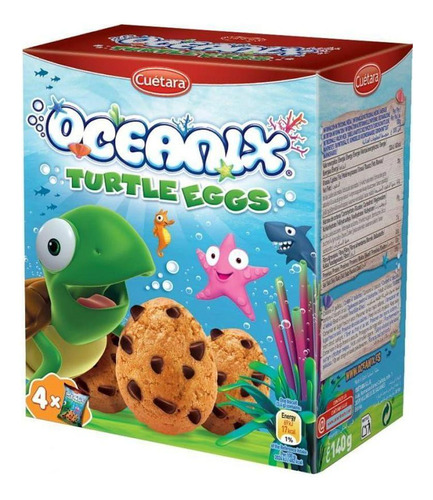 Biscoito Cuetara Ovo De Tartaruga Oceanix Turtle Eggs 105g