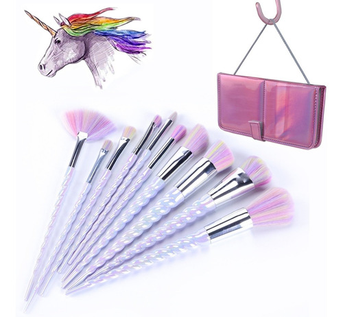 Pinceles De Maquillaje Unicornio Fijar El Maquillaje De...