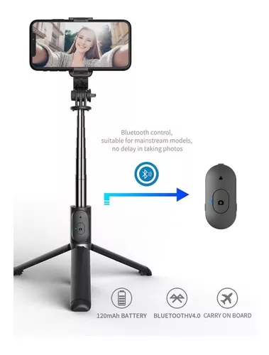 Palo selfie stick - bluetooth - 360 - aluminio + trípode * Baseus