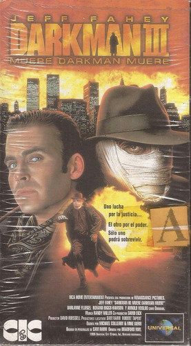 Darkman Iii Die Darkman Die Vhs Jeff Fahey Arnold Vosloo