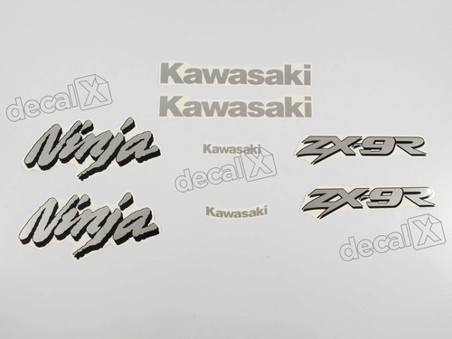 Kit Adesivos Kawasaki Ninja Zx9r 1998 Preta Zx998pt Zx 9r