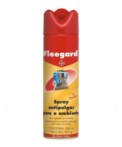 Fleegard Spray Antipulgas Para O Ambiente 300 Ml