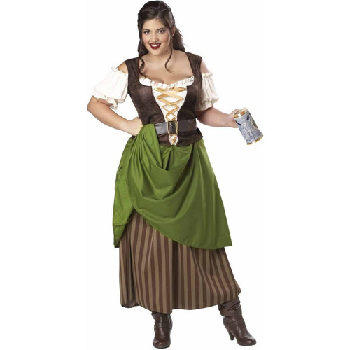 Disfraz Doncella De Taberna Para Mujer Talla: 2x Halloween