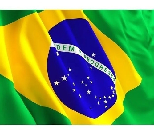 Bandeira Do Brasil Oficial Dupla Face 130x90cm Em Tecido