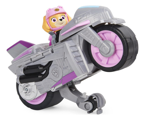 Motocicleta Paw Patrol Com Retrocesso, Moto Pups Skye