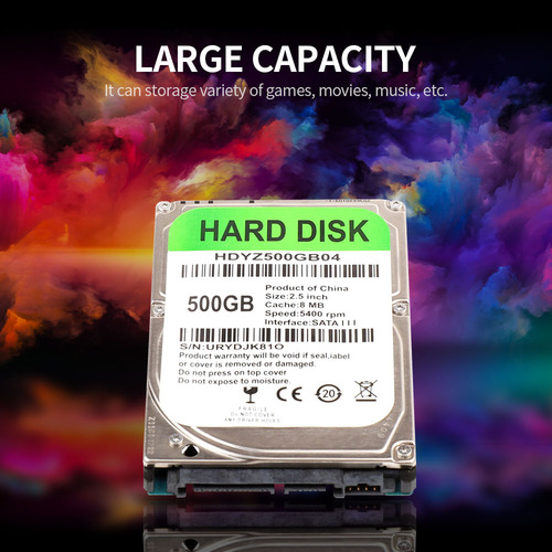 Disco Rígido Mecânico De 2,5 Polegadas Com Interface Iii Hdd Para Laptop