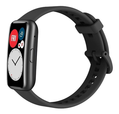 Huawei Watch Fit 1.64 Caja De Fibra Polimérica Black Malla Graphite Black De Silicona Tia-b09