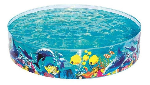 Piscina Inflável Semi-rígida 2074 Litros Infantil Peixes