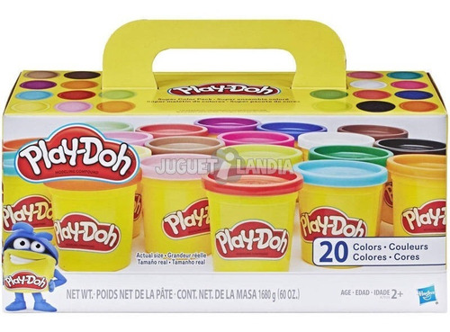 Play-doh Paquete De 20 Masas De Colores