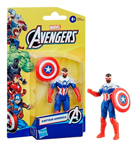 Figura Marvel Avengers Capitán América 10cm Hasbro Epic Hero