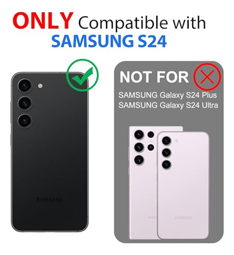 Funda Para Galaxy S24 Negro 6.2 PuLG Prueba De Agua