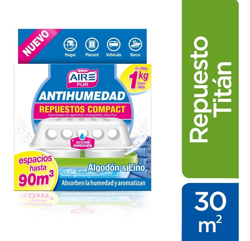 Aire Pur® Antihumedad Repuesto Titan - Ideal Hasta 30m2