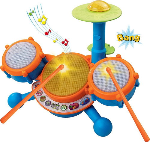 Vtech Kids Drum Set Juguete Instrumento Batería / C
