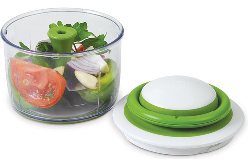 Imagen 3 de 10 de Picadora De Alimentos Manual Chef'n Veggichop (rúcula)