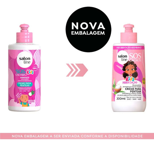 Kit Sos Cachos Kids Hidratação Com 5 Produtos - Salon Line