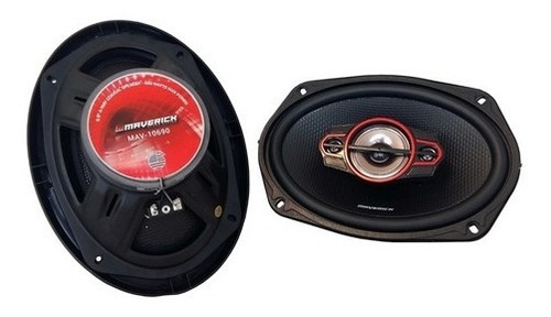 Juego De Parlantes Para Auto 6x9 Maverick 4 Vías 650w Audio Color Negro