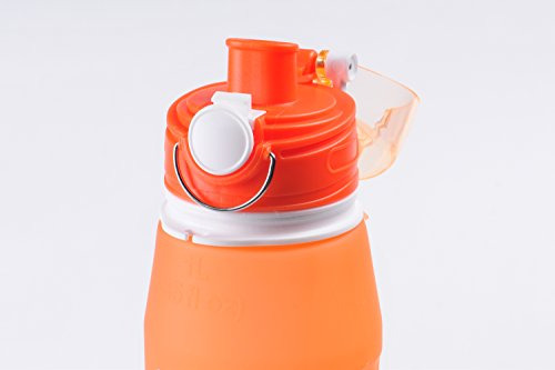 Navegación. Botella De Agua Plegable De Silicona Portátil De