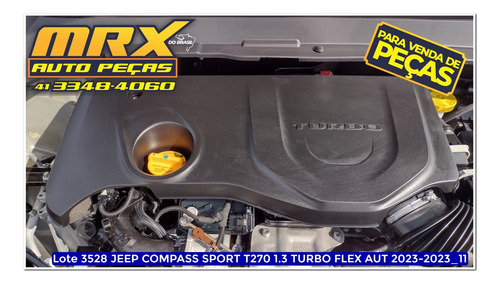 Sucata Jeep Compass Sport T270 1.3 Turbo Flex Aut 2023