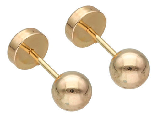 Aros Abridores De Oro 20k Ch Bolita 4,5mm Ch-305