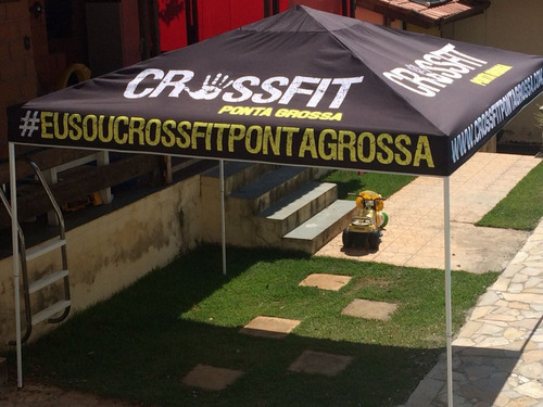 Tenda Personalizada Gazebo 3x3 Empresa Eventos C 1 Parede