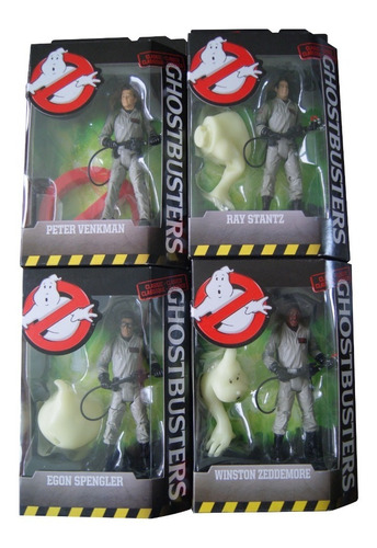 Ghostbusters Classic Mattel 4 Figuras Y Baf De No Ghost Logo