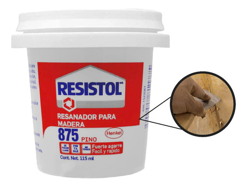 Resistol 875, Resanador Para Madera, Pino 115 Ml