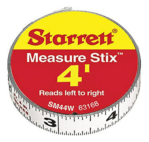 Cinta Métrica Adhesiva Starrett Sm44w 1/2  X 4'