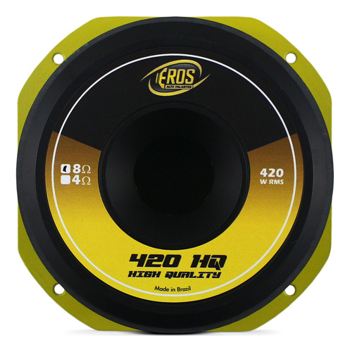 4 Woofer 8 Pol E-420 Hq High Quality Eros 1680rms Som 4 Ohms
