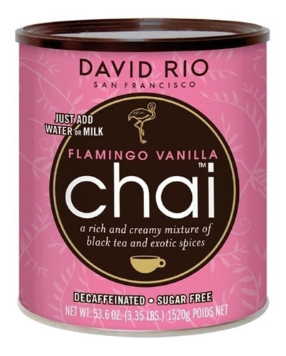 Te Chai David Rio Flamingo Vanilla Descafeinado 1.520kg