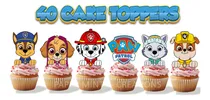 Comprar 40 Cake Toppers Decoracion Paw Patrol Fiesta Niño Cumpleaños