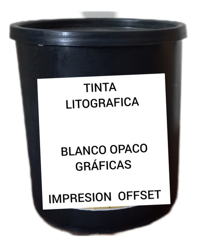 Tinta Litográfica Offset Blanco Opaco A Granel/ Gráfica 
