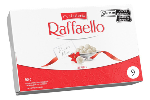 Bombón Raffaello Ferrero 90g Con 9 Unidades