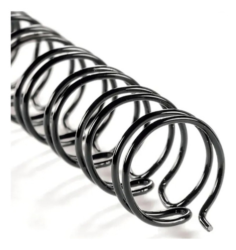 Espiral Gusano Metalico Gbc 5/8 Pulgada Paso 2:1 C/20 Negro