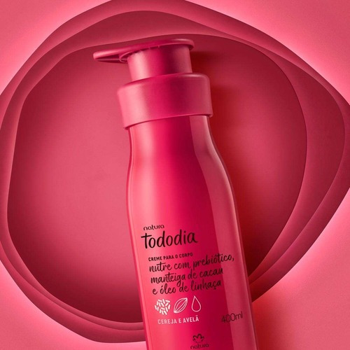 Kit de regalo Natura - Crema hidratante Tododia y jabón con fragancia de cereza y avellana