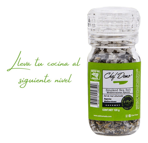 Sal Ahumada Mar Especias Sazonador Molinito Rellenable 120g