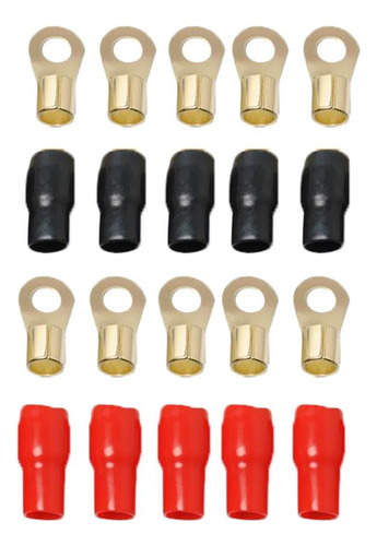 2 X 5 Pares 4 Awg Terminal Conector Cable Auto Audio