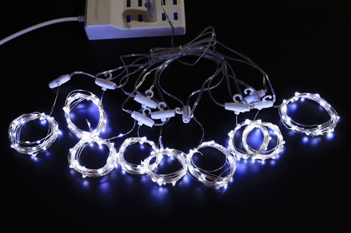 Cortina Luces Led Boda Fiesta Navidad Usb 3x3m Blanco Frio