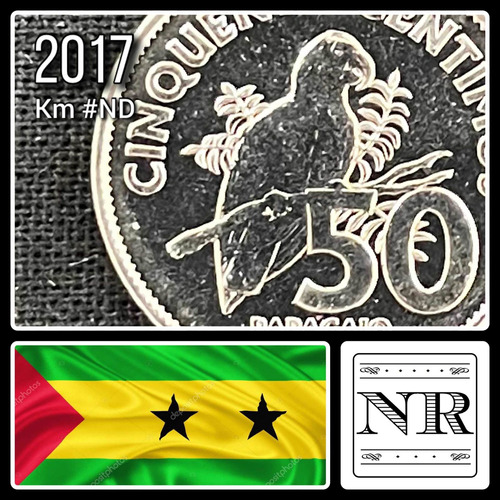 Imagen 1 de 4 de Santo Tomé & Príncipe - 50 Céntimos - Año 2017 - N #130402