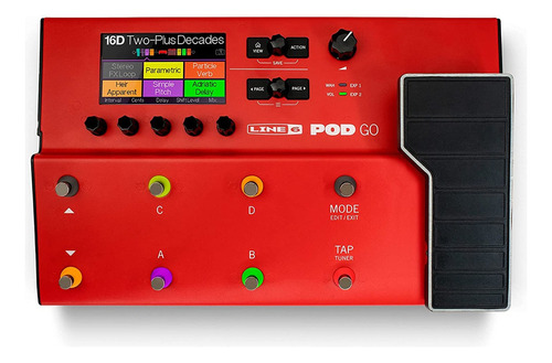 Pedal de efecto Line 6 POD Go  rojo