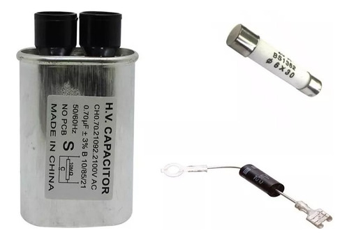 Capacitor Microondas 0,70uf 2100v + Diodo 