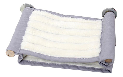 Felpa Hamster Hamaca Colgante Cama Columpio Doble Capa Gris