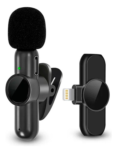 Microfono Para Celular Inalambrico iPhone Entrevista Portabl Color Negro