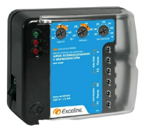 Protector Exceline Para Aire Acondicionado 220v Gsm R 220 B