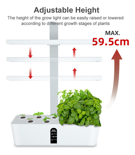 Kit Hydroponics Gg System Para Jardín De Hierbas Para Inter