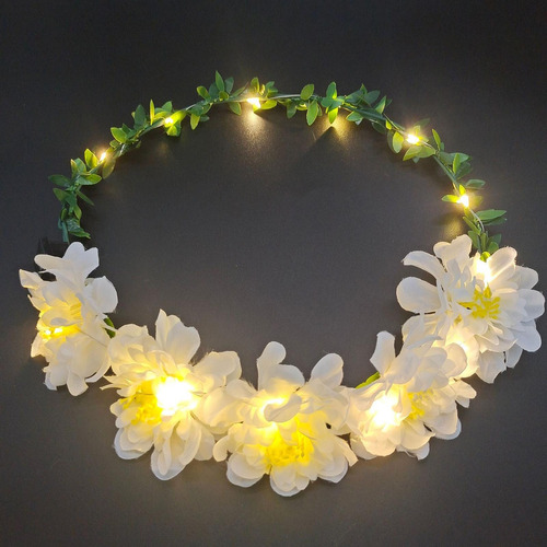 Corona De Flores Diadema Con Corona De Flores Diadema De