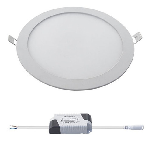 Panel Spot Luz Led Fria 12w De Embutir Para Cielos Rasos 