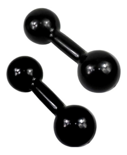 Par Halter de 1 kg, más 1 kg de legg+kit de 5 Theraband+ Elástico, color negro